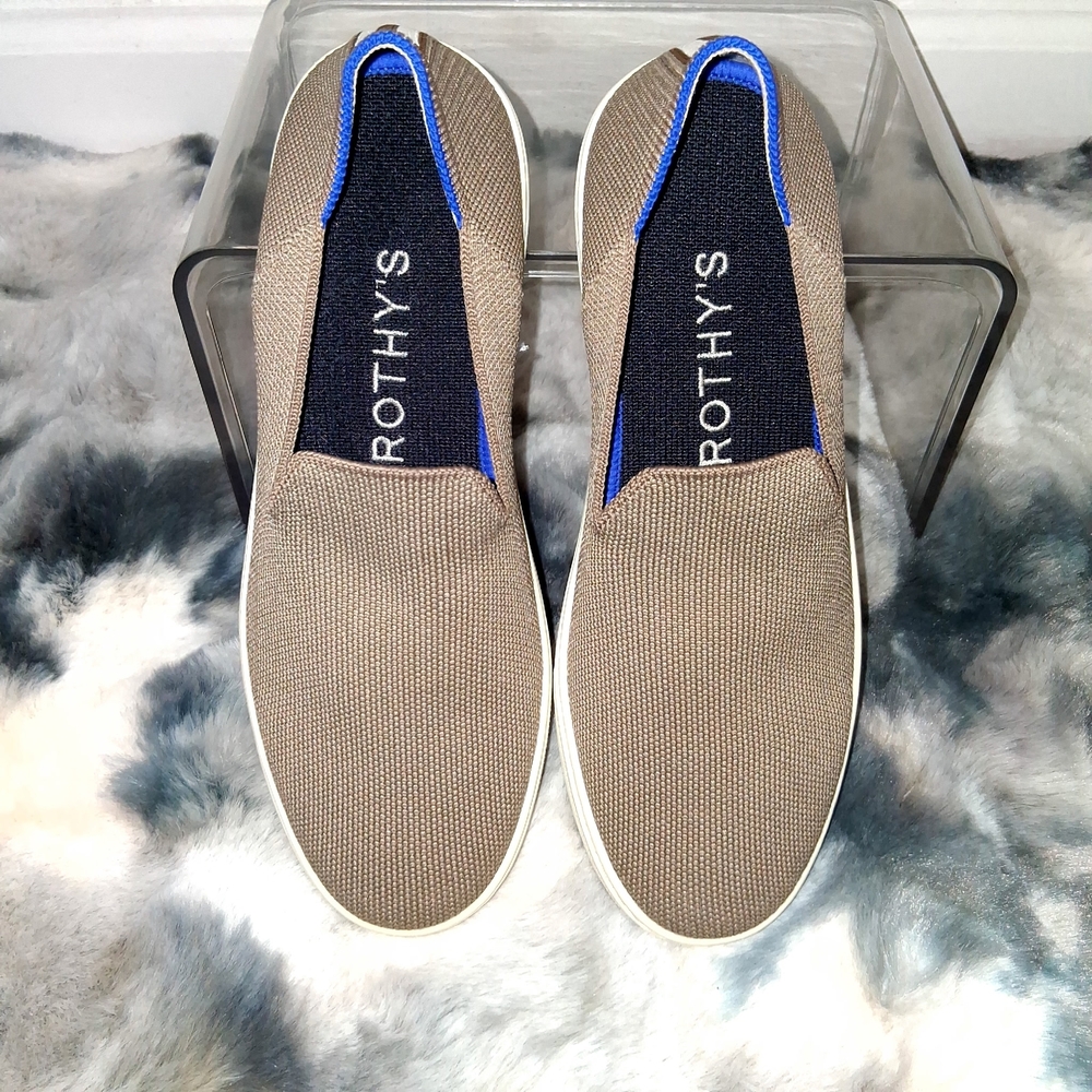 Rothy's The Original Slip-On Women's Sneakers in Latte - Picture 10 of 15